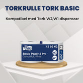 Torkrulle TORK Basic W1/2 Uni 2-lag 340m - Primmeshiper