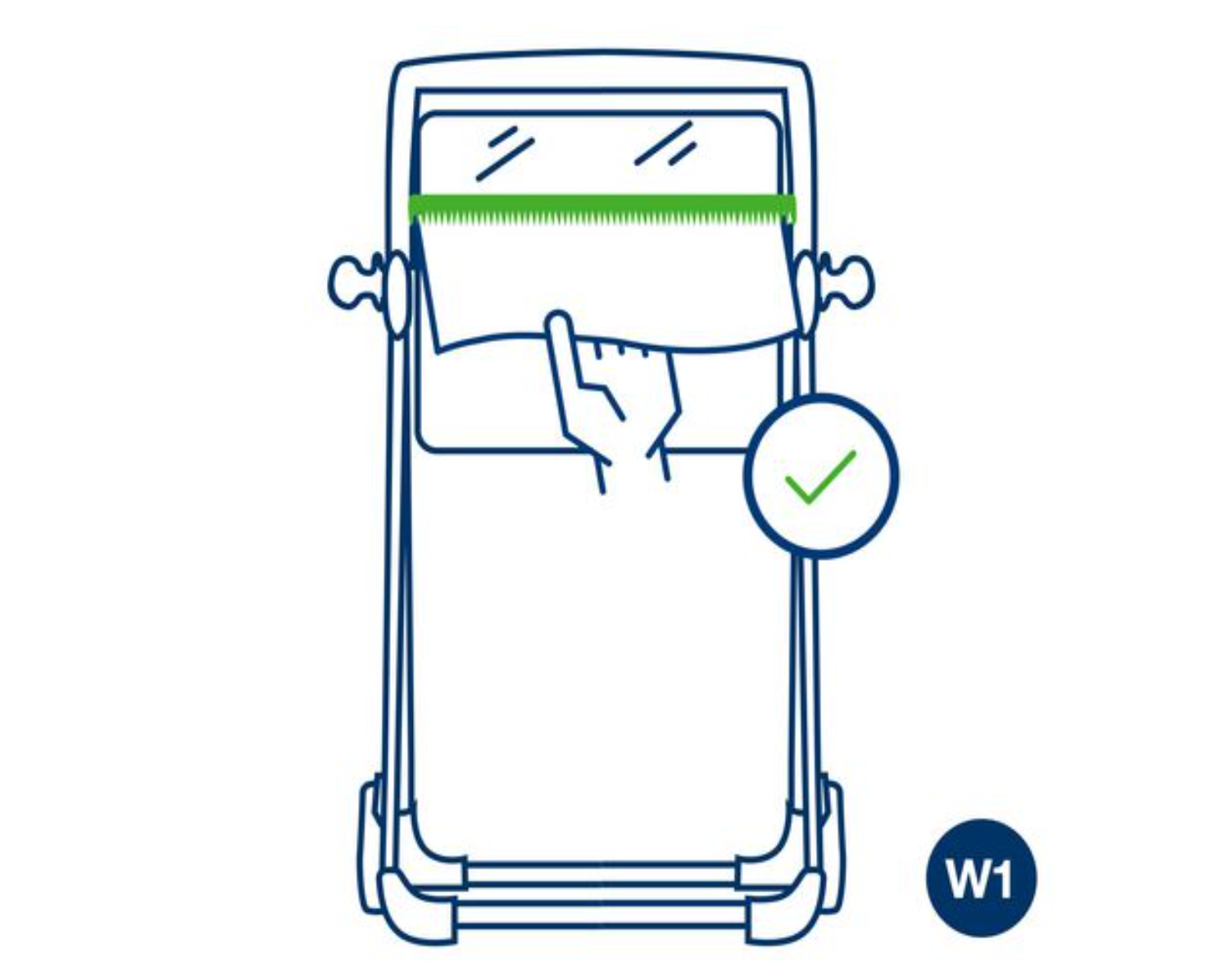 Dispenser TORK W1 Golvställ vit - Primmeshiper