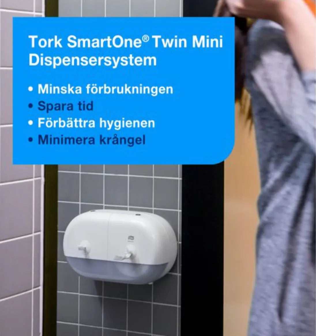 Dispenser TORK T9 SMARTONE Twin vit - Primmeshiper