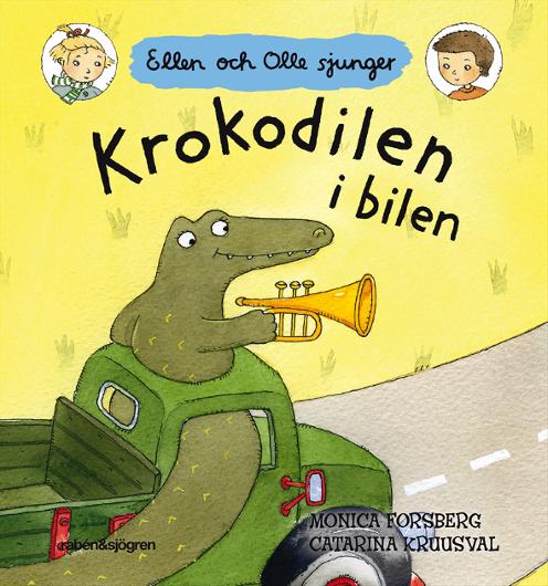 Bok visbok Krokodilen i bilen