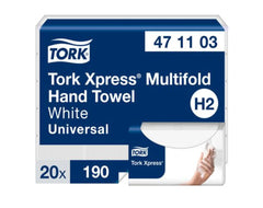 Handduk TORK Uni H2 2-lag vit 3800/fp - Primmeshiper