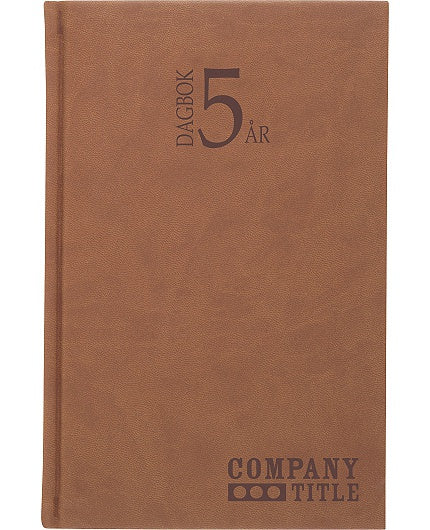 5-årsdagbok konstläder cognac-1055 - Primmeshiper