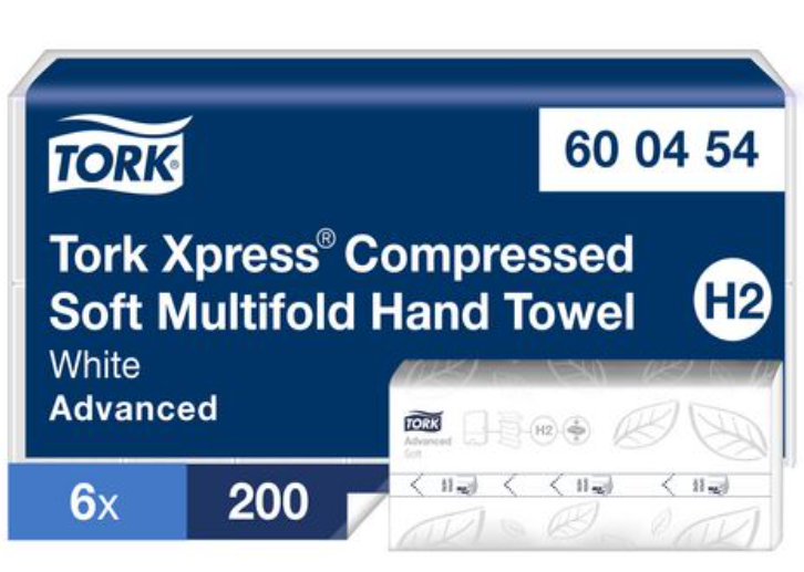 Handduk TORK H2 compressed 1200/fp - Primmeshiper