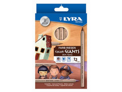 Färgpenna LYRA Jumbo 12 Hudfärger - Primmeshiper