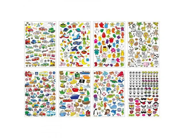 Stickers blandade motiv 500/fp - Primmeshiper