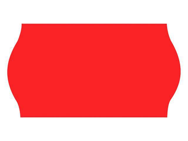 Prisetikett 26x16mm G2 röd 7200/fp - Primmeshiper