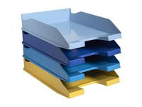 Brevkorg EXACOMPTA BeeBlue A4 4/fp - Primmeshiper