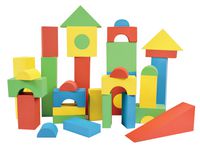 Mjuka byggklossar Stor färgade 56 delar Primmeshiper