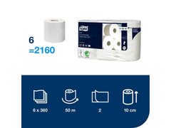 Toalettpapper TORK Pre T4 2-lag vit 6/fp - Primmeshiper