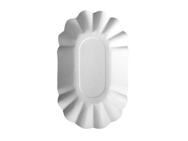 Tallrik PURE 90x160x30mm vit 250/fp - Primmeshiper