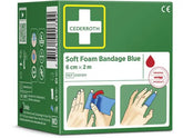 Plåster CEDERROTH SoftFoam 6cmx2,0m blå - Primmeshiper
