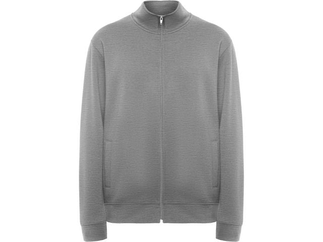 Sweater zip PF ulan unisex gråmel M - Primmeshiper