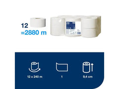 Toalettpapper TORK Uni T2 1-lag 12/fp - Primmeshiper