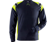 Långärmad T-shirt Flam 7072 Marin L - Primmeshiper