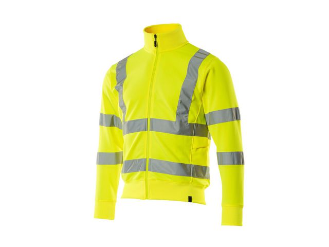 Sweatshirt Med Blixtlås Hi-Vis Gul S - Primmeshiper