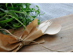 Bestick Gaffel vaxat trä 16cm 100/fp - Primmeshiper