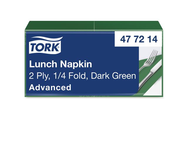 Servett TORK Lunch 2-lags grön 200/fp - Primmeshiper