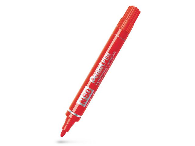 Märkpenna PENTEL N50-B sned 4,3mm röd - Primmeshiper