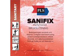 Etikett Brukslösning Sanifix Parf 100/RL - Primmeshiper