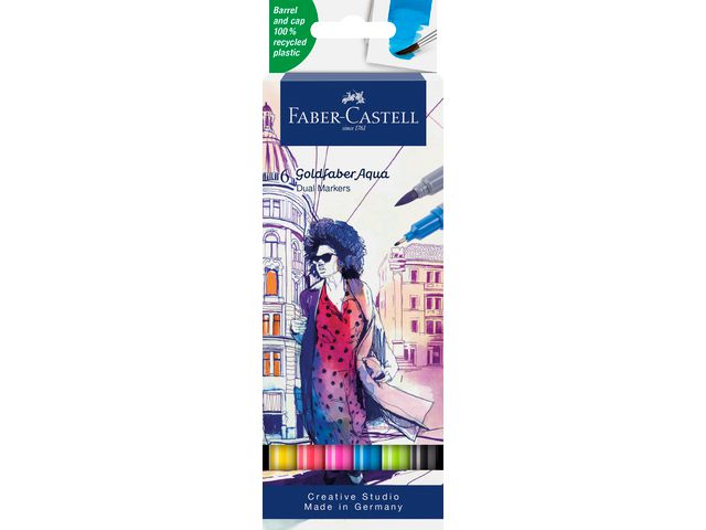 Fiberpenna Goldfaber Aqua Dual 6/fp - Primmeshiper