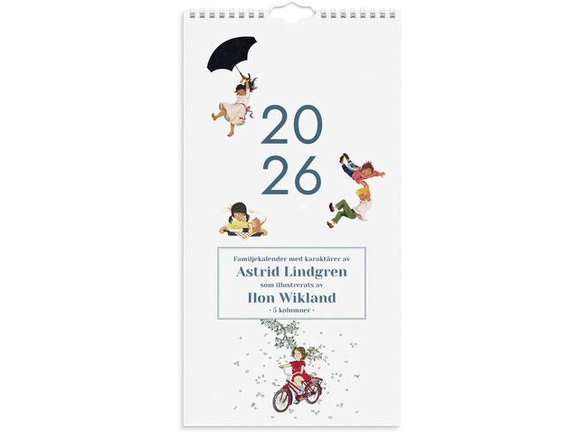Familjekalender Ilon Wikland 2026 Primmeshiper