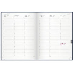 Veckojournal 2027 blå