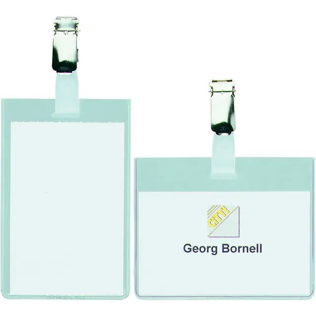 Namnskylt DURABLE clips stående25/fp Primmeshiper