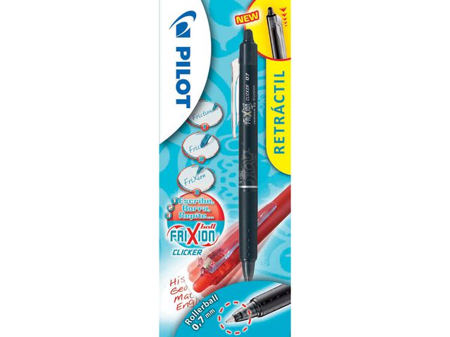 Gelpenna PILOT Frixion Clicker 0,7 svart - Primmeshiper