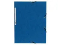 Gummibandsmapp kartong 3-kl A4 blå - Primmeshiper