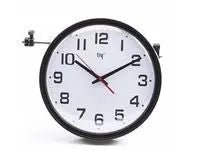 Väggur TIQ med plastlins Ø35cm svart - Primmeshiper