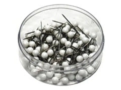 Kartnålar ACTUAL runda vit 100/fp Primmeshiper