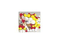 Papperskulor 60mm vit 10/fp - Primmeshiper