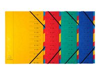 Sorteringsmapp EXACOMPTA A4 12-flik - Primmeshiper