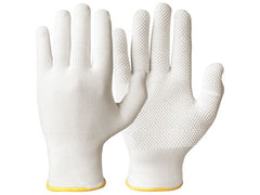 Textilhandske 0483 noppor vit 9 - Primmeshiper