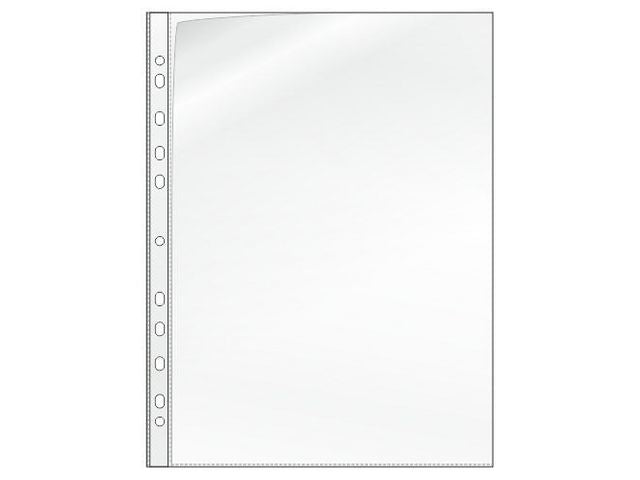 Plastficka A4 0,12mm öppen rygg+kortsida - Primmeshiper