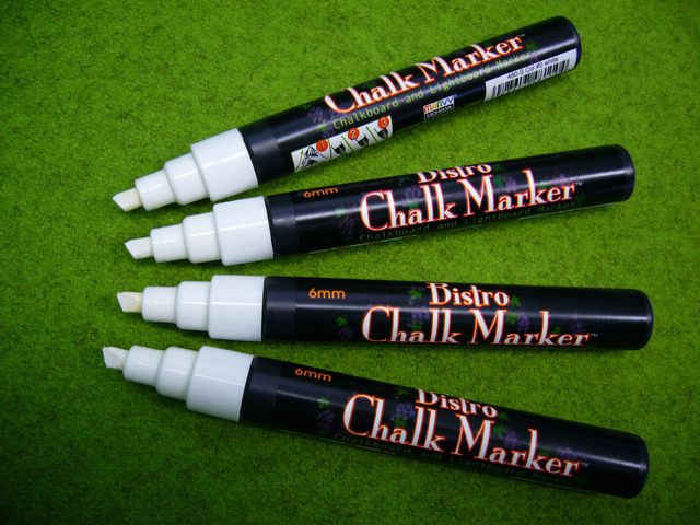Märkpenna MARVY Chalk Marker vit 4/fp - Primmeshiper