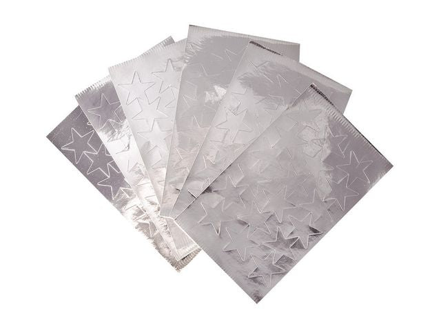 Stickers stjärnor silver 25mm 108/fp - Primmeshiper