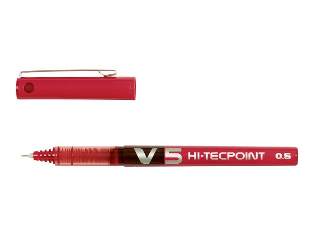 Bläckkulpenna PILOT Hi-Tec V5 0,5 röd - Primmeshiper