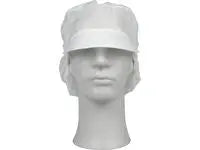 Hårskydd med skärm vit L 100/fp - Primmeshiper