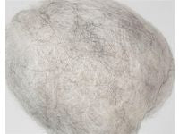 Kardad ofärgad ull 1kg ljusgrå - Primmeshiper