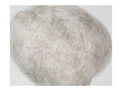 Kardad ofärgad ull 1kg ljusgrå - Primmeshiper