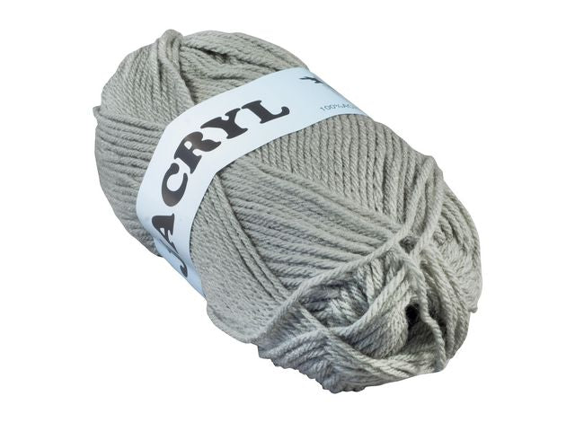 Akrylgarn 50g grå - Primmeshiper