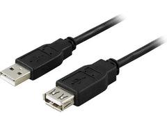 Kabel DELTACO USB 2.0 förlängning 3m sva - Primmeshiper