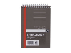 Spiralblock A7 60g 50 blad linjerat - Primmeshiper