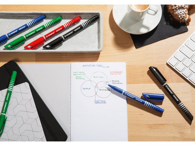 Fineliner STABILO Sensor 0.3mm svart - Primmeshiper