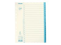Pappregister JOPA A4 1-20 vit/blå - Primmeshiper