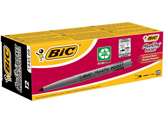 Märkpenna BIC 1445 pocket svart - Primmeshiper