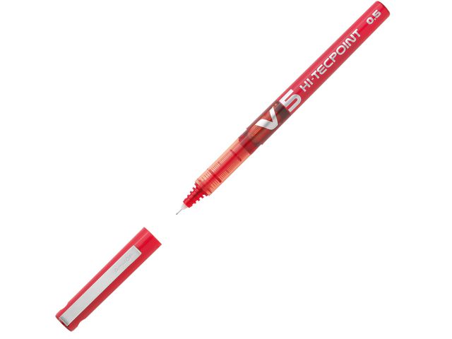 Bläckkulpenna PILOT Hi-Tec V5 0,5 röd - Primmeshiper
