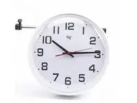 Väggur TIQ med plastlins Ø35cm vit - Primmeshiper