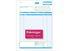 Blankett faktura A4 2x50 blad - Primmeshiper